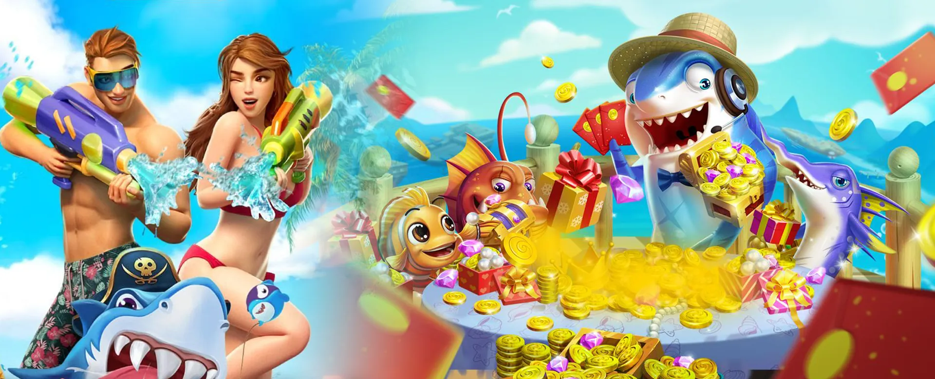 Diverse casino games and happy players at 747.live