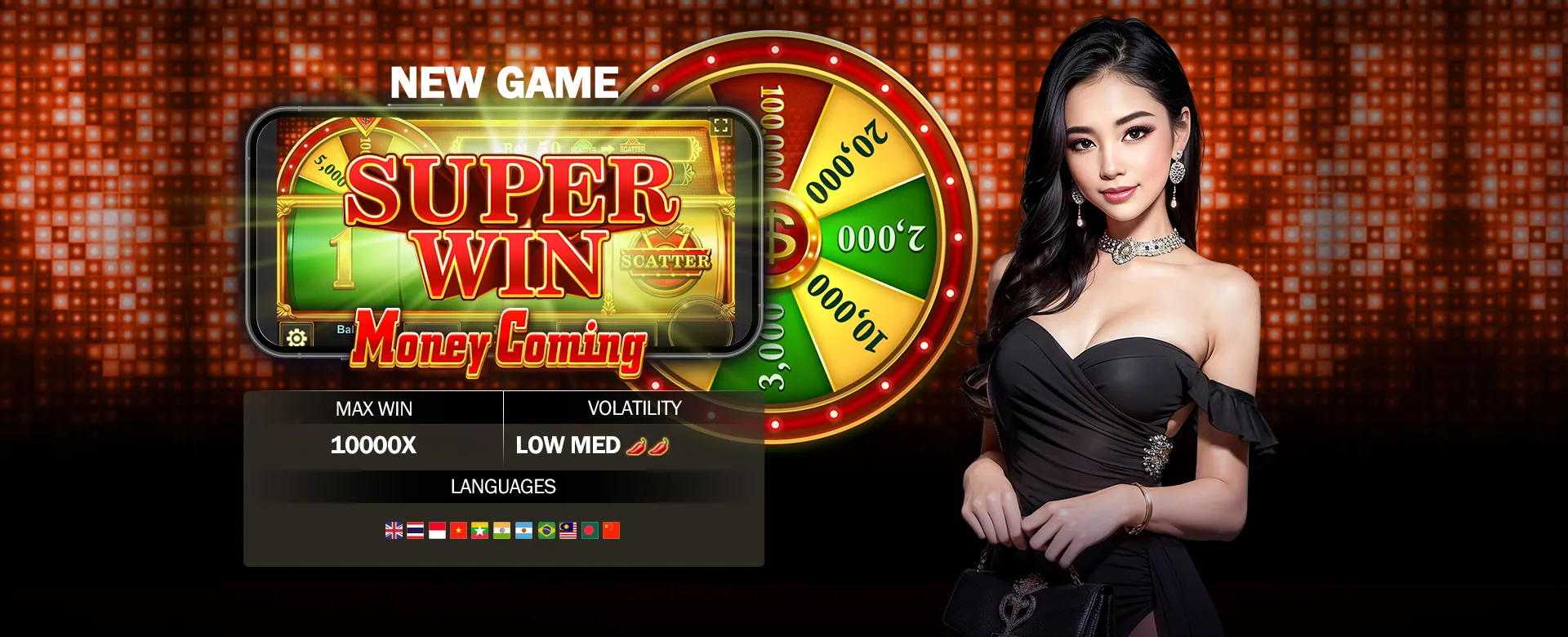 Dynamic 747.live online casino and sports betting platform with golden accents